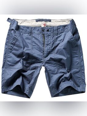 Relwen Marine Blue Stretch Canvas Supply Short NWOT
